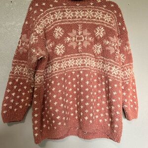 Jones New York Women’s Sweater - Pink and White